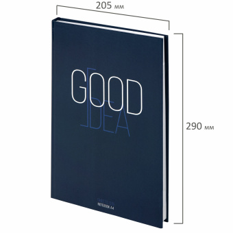 Блокнот БОЛЬШОЙ ФОРМАТ (205х290 мм) А4, 128 л., твердый, клетка, STAFF, "Good Idea", 114406 за 277 ₽. Блокноты в книжном переплете. Доставка по России. Без переплат!