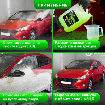 Автошампунь с активной пеной 5 кг, GRASS ACTIVE FOAM LIGHT, легкосмываемый, концентрат, 132101 за 1 418 ₽. Средства для минимоек. Доставка по России. Без переплат!