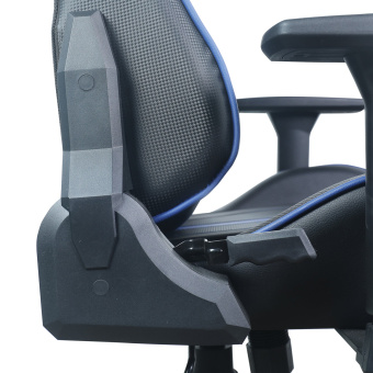 Кресло компьютерное BRABIX "GT Carbon GM-120", две подушки, экокожа, черное/синее, 531930 за 17 442 ₽. Кресла игровые. Доставка по России. Без переплат!