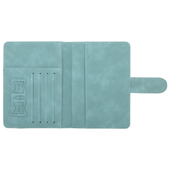 Обложка для паспорта и документов с защитой от считывания, 9 карманов, магнит, экокожа, бирюзовая, BRAUBERG, 238754 за 277 ₽. Обложки для паспорта. Доставка по России. Без переплат!