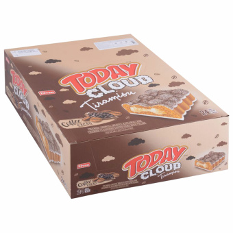 Пирожное TODAY со вкусом тирамису 40 г, ТУРЦИЯ, в шоу-боксе, 1380 за 59 ₽. Торты, пирожные, пироги. Доставка по России. Без переплат!
