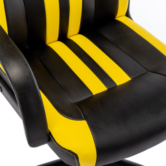 Кресло компьютерное BRABIX "Stripe GM-202", экокожа, черное/желтое, 532510 за 6&nbsp;797 ₽. Кресла игровые. Доставка по России. Без переплат!