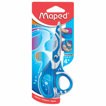 Ножницы MAPED (Франция) "Zenoa Fit", 130 мм, прорезинные ручки, с цветной печатью, ассорти, 670110 за 258 ₽. Ножницы детские. Доставка по России. Без переплат!