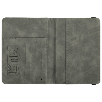 Обложка для паспорта и документов с защитой от считывания, 9 карманов, резинка, экокожа, серая, BRAUBERG, 238749 за 218 ₽. Обложки для паспорта. Доставка по России. Без переплат!