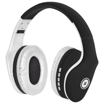 Наушники с микрофоном (гарнитура) DEFENDER FREEMOTION B525, Bluetooth, беспроводные, черные с белым, 63525 за 1&nbsp;425 ₽. Гарнитуры беспроводные. Доставка по России. Без переплат!