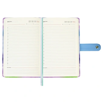 Ежедневник недатированный А5 138х213 мм BRAUBERG "Nebula", под кожу, застежка 160 л., синий микс, 116238 за 444 ₽. Ежедневники с покрытием "под кожу и ткань". Доставка по России. Без переплат!