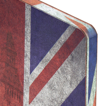 Ежедневник недатированный А5 (138х213 мм), BRAUBERG VISTA, под кожу, гибкий, 136 л., "Great Britain", 112007 за 166 ₽. Ежедневники с покрытием "под кожу и ткань". Доставка по России. Без переплат!