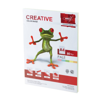 Бумага цветная CREATIVE color, А4, 80 г/м2, 100 л., (5 цветов х 20 л.), микс пастель, БПpr-100r за 262 ₽. Бумага цветная форматная. Доставка по России. Без переплат!