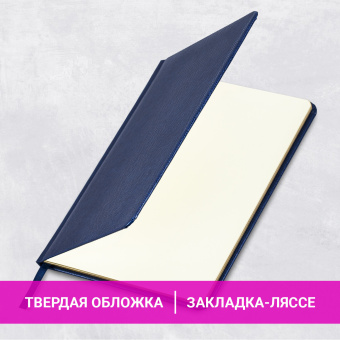 Еженедельник недатированный А5, 145х215 мм, BRAUBERG "Iguana", под кожу, 64 л., синий, 114476 за 405 ₽. Еженедельники. Доставка по России. Без переплат!