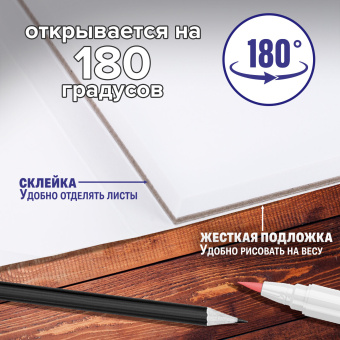 Альбом для маркеров 120 г/м2, 190х270 мм, 40 листов, склейка, BRAUBERG ART PREMIERE, "Удивительный пейзаж", 115096 за 275 ₽. Альбомы, скетчбуки и бумага для графики и эскизов. Доставка по России. Без переплат!