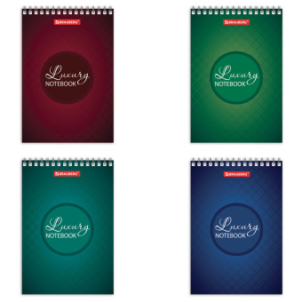 Блокнот МАЛЫЙ ФОРМАТ А6 97х145 мм, 60 л., гребень, картон, клетка, BRAUBERG, "Luxury", 129829 за 37 ₽. Блокноты. Доставка по России. Без переплат!