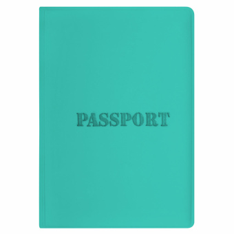 Обложка для паспорта, мягкий полиуретан, "PASSPORT", цвет "тиффани", STAFF, 238404 за 83 ₽. Обложки для паспорта. Доставка по России. Без переплат!