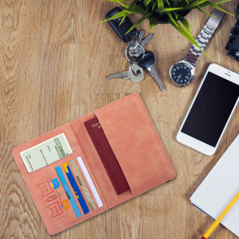 Обложка для паспорта и документов с защитой от считывания, 9 карманов, резинка, экокожа, розовая, BRAUBERG, 238750 за 218 ₽. Обложки для паспорта. Доставка по России. Без переплат!