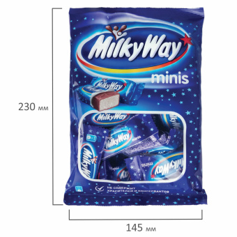 Батончики мини MILKY WAY "Minis" суфле в молочном шоколаде, 176 г, 2262 за 350 ₽. Конфеты фасованные. Доставка по России. Без переплат!