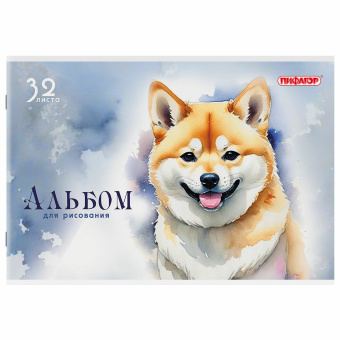 Альбом для рисования А4, 32 листа, скоба, обложка офсет, ПИФАГОР, 203х288 мм, "МИКС-2", 107110 за 60 ₽. Альбомы и папки для рисования. Доставка по России. Без переплат!