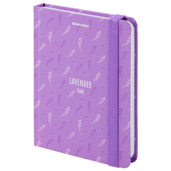 Блокнот с резинкой в клетку 96 л., МАЛЫЙ ФОРМАТ А6 (109х148 мм), твердая обложка, BRAUBERG, "Lavender", 113738 за 159 ₽. Блокноты в книжном переплете. Доставка по России. Без переплат!