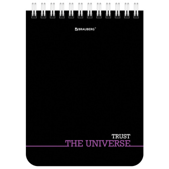 Блокнот МАЛЫЙ ФОРМАТ А6 108х145 мм, 40 л., гребень, картон, клетка, BRAUBERG, "Black & notes", 114389 за 28 ₽. Блокноты. Доставка по России. Без переплат!