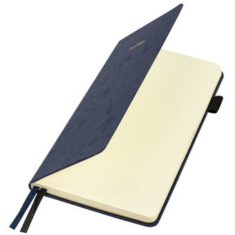 Блокнот А5 138x213 мм, BRAUBERG "Velvet", резинка, держатель, 80 л., клетка, синий, 116239 за 353 ₽. Бизнес-блокноты и бизнес-тетради. Доставка по России. Без переплат!