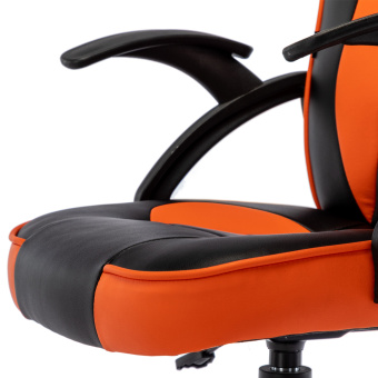 Кресло компьютерное BRABIX "Shark GM-203", экокожа, черное/оранжевое, 532513 за 6&nbsp;227 ₽. Кресла игровые. Доставка по России. Без переплат!