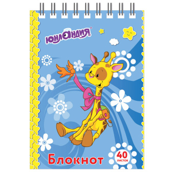Блокнот МАЛЫЙ ФОРМАТ А7, 75х105 мм, 40 л., гребень, картон, клетка, ЮНЛАНДИЯ, "Мультяшки", 129860 за 16 ₽. Блокноты. Доставка по России. Без переплат!