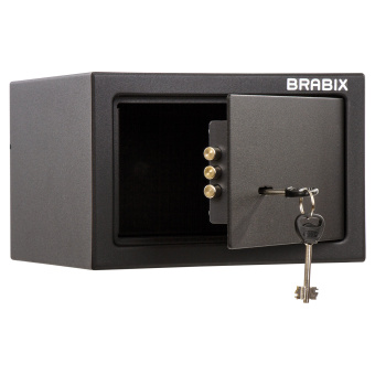 Сейф мебельный BRABIX "SF-170KL", 170х260х230 мм, ключевой замок, черный, 291142, S103BR210514 за 3&nbsp;722 ₽. Сейфы мебельные, офисные. Доставка по России. Без переплат!