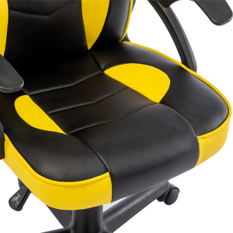 Кресло компьютерное BRABIX "Shark GM-203", экокожа, черное/желтое, 532514 за 9 405 ₽. Кресла игровые. Доставка по России. Без переплат!
