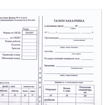 Бланк, офсет, "Путевой лист автобуса не общего пользования", А4 (198х275 мм), СПАЙКА 100 шт., STAFF, 130272 за 153 ₽. Бланки бухгалтерские. Доставка по России. Без переплат!