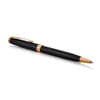 Ручка шариковая PARKER "Sonnet Core Matt Black GT", черный матовый лак, позолота, черная, 1931519 за 13&nbsp;201 ₽. Ручки шариковые подарочные. Доставка по России. Без переплат!