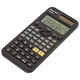 Калькулятор инженерный BRAUBERG SC-850 (163х82 мм), 240 функций, 10+2 разрядов, двойное питание, ЧЕРНЫЙ, 250525 за 1 224 ₽. Калькуляторы инженерные. Доставка по России. Без переплат!