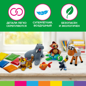Пластилин супер лёгкий воздушный застывающий 36 цветов, 360 г, 3 стека, BRAUBERG KIDS, 106308 за 325 ₽. Пластилин. Доставка по России. Без переплат!