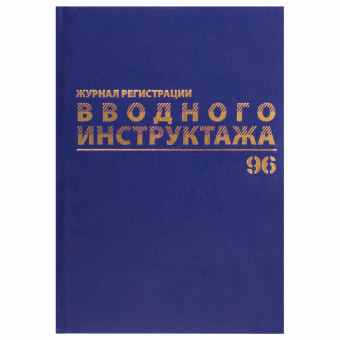 Журнал регистрации вводного инструктажа, 96 л., А4 200х290 мм, бумвинил, офсет BRAUBERG, 130258 за 300 ₽. Журналы регистрации. Доставка по России. Без переплат!