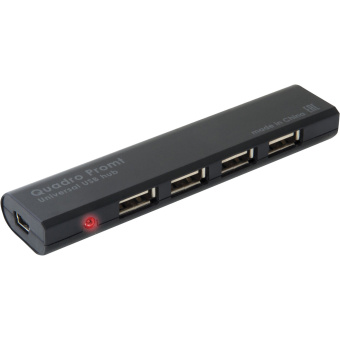 Хаб USB 2.0, 4 порта, черный, DEFENDER QUADRO PROMT, 83200 за 579 ₽. Хабы (разветвители) USB. Доставка по России. Без переплат!