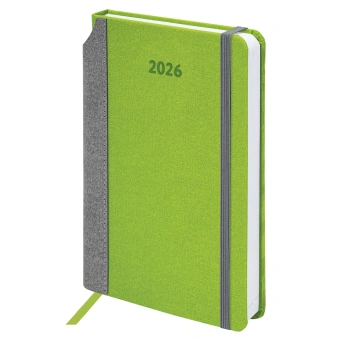 Ежедневник датированный 2026 А5 138x213 мм, BRAUBERG "Mosaic", под кожу, карман для ручки, зеленый, 117111 за 174 ₽. Ежедневники с покрытием "под кожу и ткань". Доставка по России. Без переплат!