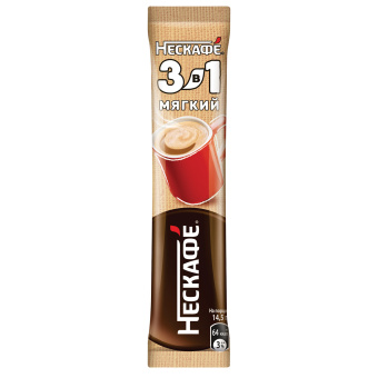 Кофе растворимый порционный NESCAFE "3 в 1 Мягкий", КОМПЛЕКТ 20 пакетиков по 14,5 г, 12460876 за 506 ₽. Кофе растворимый. Доставка по России. Без переплат!