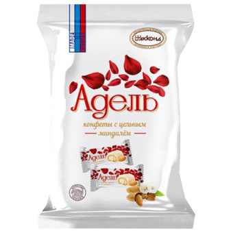 Конфеты АККОНД "Адель" с цельным миндалём, в кокосовой стружке, 500 г, 202171128360002 за 642 ₽. Конфеты фасованные. Доставка по России. Без переплат!