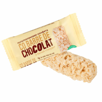 Конфеты мультизлаковые CO BARRE DE CHOCOLAT с белой глазурью, 135 г, УТ-00032332 за 139 ₽. Конфеты фасованные. Доставка по России. Без переплат!