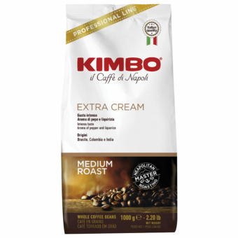 Кофе в зернах KIMBO "Extra Cream" 1 кг, ИТАЛИЯ за 2 484 ₽. Кофе зерновой. Доставка по России. Без переплат!