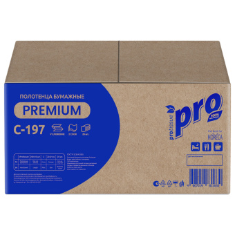 Полотенца бумажные 200 шт., PROtissue (H3) PREMIUM, 2-слойные, белые, КОМПЛЕКТ 20 пачек, 22х21 см, V-сложение, С197 за 2&nbsp;570 ₽. Полотенца бумажные профессиональные. Доставка по России. Без переплат!