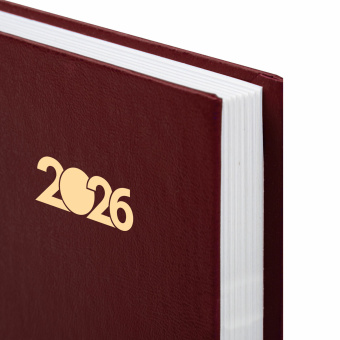 Ежедневник датированный 2026 145х215 мм, А5, STAFF, обложка бумвинил, бордовый, 117306 за 193 ₽. Ежедневники с твердой обложкой. Доставка по России. Без переплат!