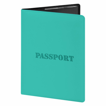 Обложка для паспорта, мягкий полиуретан, "PASSPORT", цвет "тиффани", STAFF, 238404 за 83 ₽. Обложки для паспорта. Доставка по России. Без переплат!