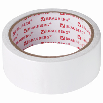 Клейкая двухсторонняя лента 38 мм х 10 м, БУМАЖНАЯ ОСНОВА, BRAUBERG, 229056 за 131 ₽. Клейкие ленты специальные. Доставка по России. Без переплат!