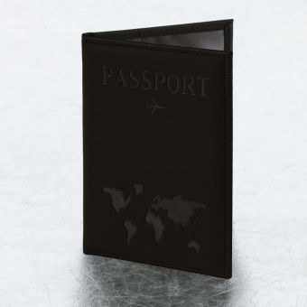 Обложка для паспорта "Passport map", экокожа soft-touch, черная, STAFF, 238760 за 109 ₽. Обложки для паспорта. Доставка по России. Без переплат!