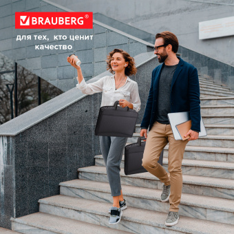 Папка-портфель пластиковая BRAUBERG А4+ (355х290х60 мм), выдвижные ручки, 9 отделений, 1 карман, черная, 225168 за 2 079 ₽. Портфели пластиковые. Доставка по России. Без переплат!