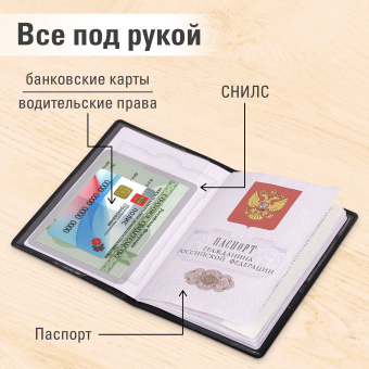 Обложка для паспорта "Passport Map", мягкая экокожа, графитовая, STAFF, 238875 за 110 ₽. Обложки для паспорта. Доставка по России. Без переплат!