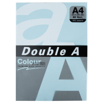Бумага цветная DOUBLE A, А4, 80 г/м2, 100 л. (5 цветов x 20 листов), микс пастель за 283 ₽. Бумага цветная форматная. Доставка по России. Без переплат!