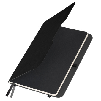 Блокнот А5 (162х218 мм), BRAUBERG "NOTE", под кожу софт-тач, с резинкой, 80 л., клетка, черный, 113437 за 484 ₽. Бизнес-блокноты и бизнес-тетради. Доставка по России. Без переплат!