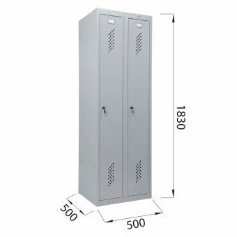 Шкаф металлический для одежды BRABIX "LK 21-50", 2 секции, 1830х500х500 мм, 29 кг, 291379 за 13&nbsp;963 ₽. Шкафы для одежды. Доставка по России. Без переплат!