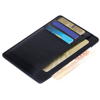 Картхолдер для трех карт с двумя дополнительными карманами, 12х8,6 см, черный, BRAUBERG, 238763 за 160 ₽. Обложки для документов. Доставка по России. Без переплат!