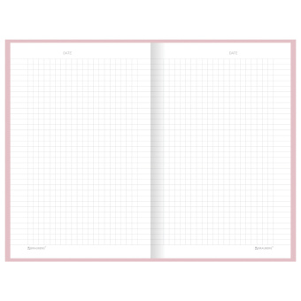 Блокнот А5 134х206 мм, 80 л., твёрдый, клетка, BRAUBERG "Minimal", розовый, 116441 за 163 ₽. Блокноты. Доставка по России. Без переплат!