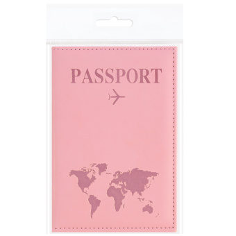Обложка для паспорта "Passport map", экокожа soft-touch, розовая, STAFF, 238759 за 109 ₽. Обложки для паспорта. Доставка по России. Без переплат!